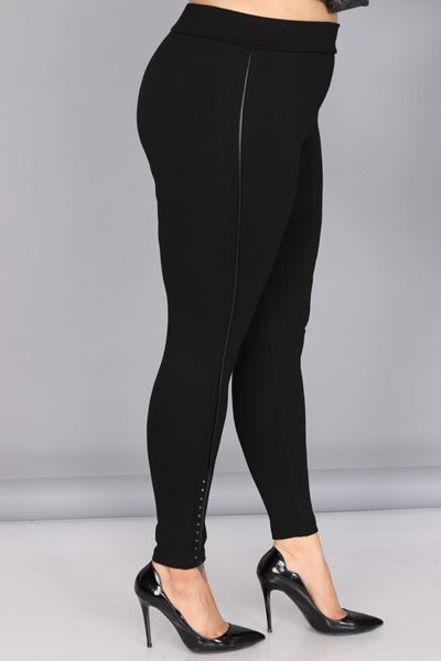 Picture of CURVY GIRL LEGGING WITH LEATHER AND STUDS